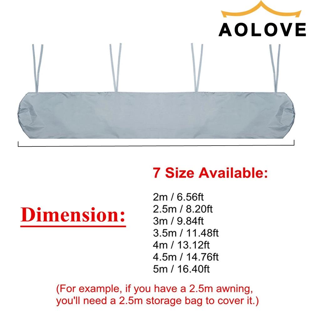 Housse de protection pour auvent de Patio, 7 tailles, sac de rangement pour hangar de pluie, Patio, 