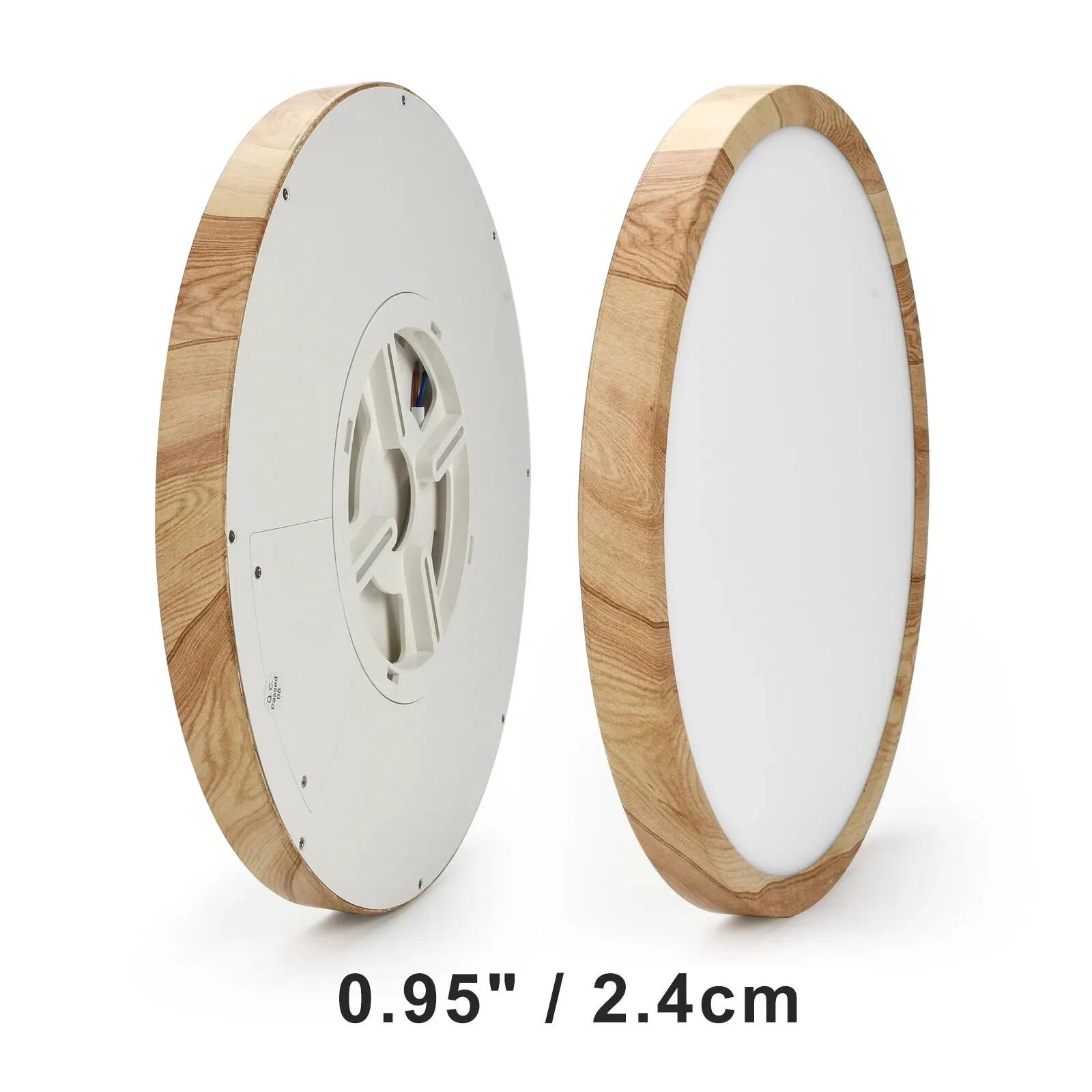 LVL LED plafonnier Grain de bois et blanc 3 en 1 couleurs d'éclairage éclairage domestique cuisine c