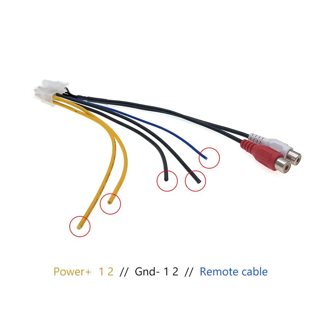 Prise stéréo de RCA de pad-woofer de SFP de puissance d'amplificateur de voiture de 10 broches pour 