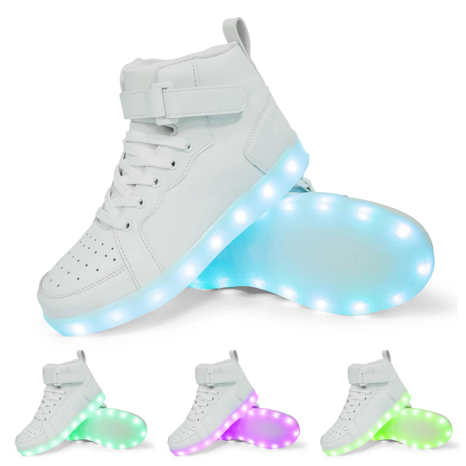 Taille 25-40 enfants baskets lumineuses enfant baskets lumineuses pour garçons filles baskets Led av