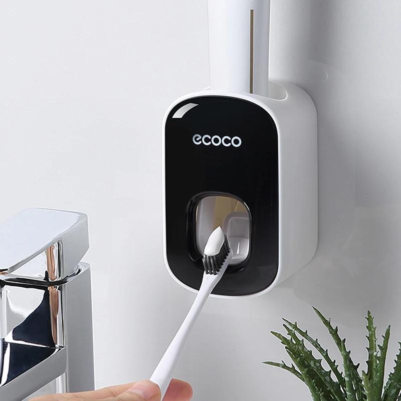 Distributeur automatique de dentifrice, presse-dentifrice, anti-poussière, support mural pour brosse