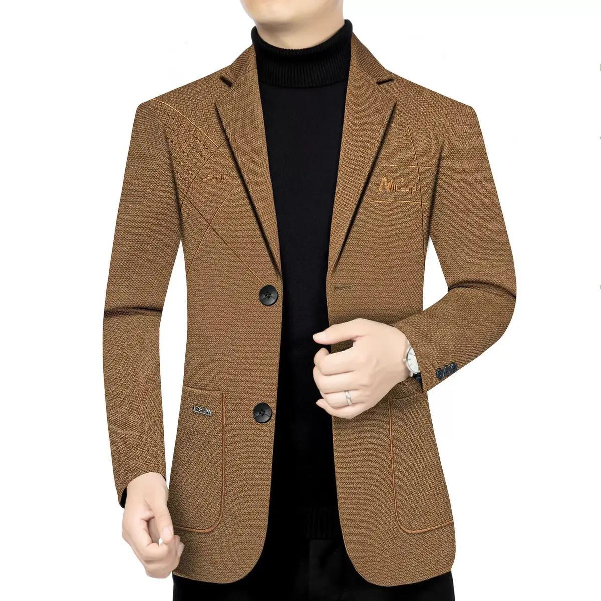 Les vestes de costume décontractées haut de gamme pour hommes pour le printemps et l'automne sont po