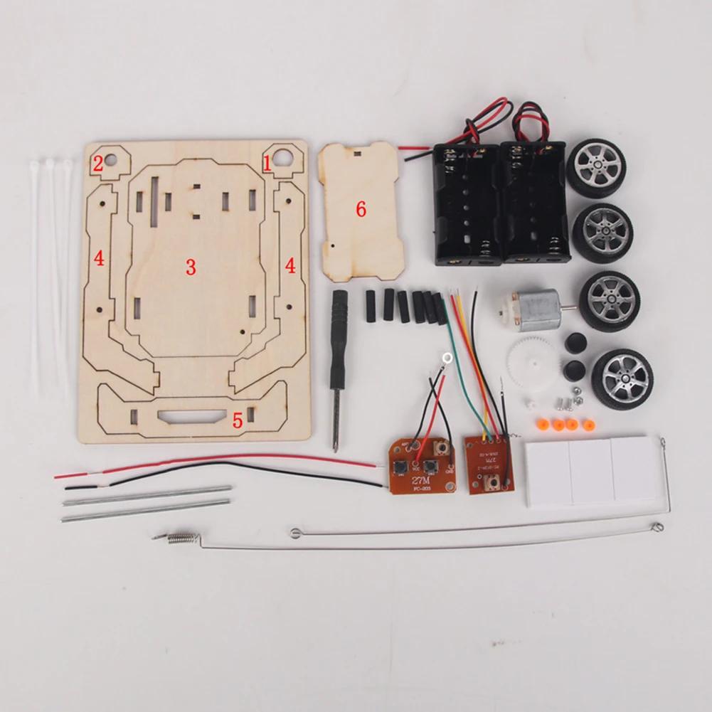 Kit d'assemblage de modèle de voiture RC, bricolage, Mini projet d'enseignement et d'apprentissage S
