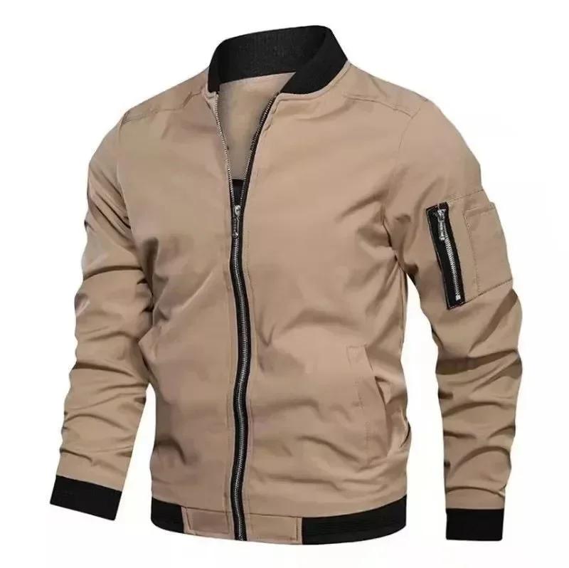 Veste d'automne pour hommes, uniforme de Baseball à manches longues, coupe-vent, veste fine de cycli