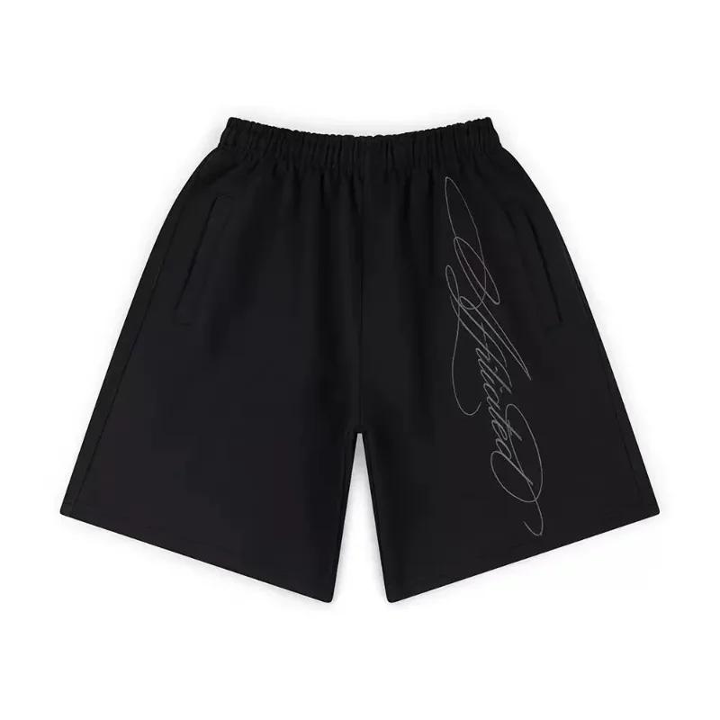 Shorts pour hommes Streetwear Rétro Américain Hip Hop Graffiti Lettres Ample Sport Jogging Été Décon