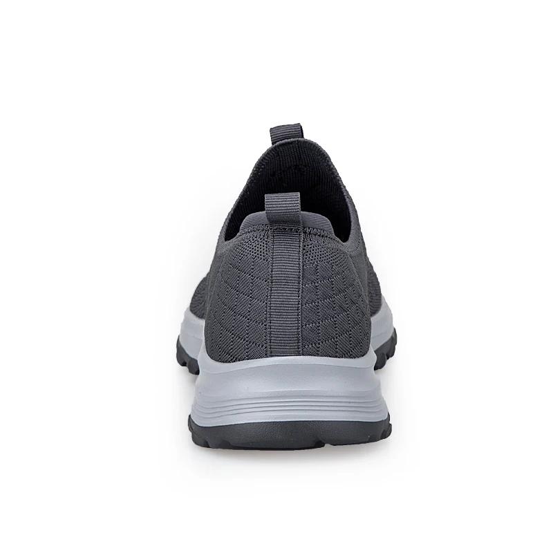 Chaussures à enfiler pour hommes, baskets décontractées, sport, marche, semelles souples, légères et