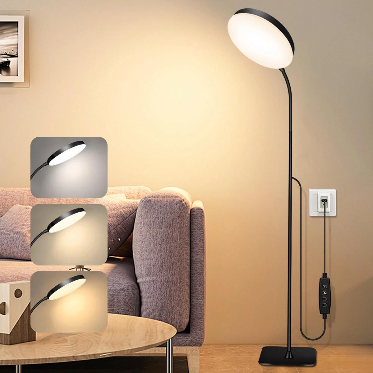 Lampadaire LED lampe de lecture variable avec col de cygne Flexible Table à intensité variable ou la