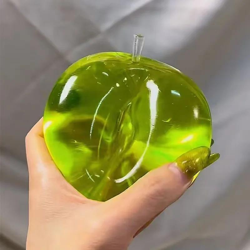 Jouets à presser pomme verte, soulage le Stress et le évent, jouets Fidget en pendaison, jouets à pr