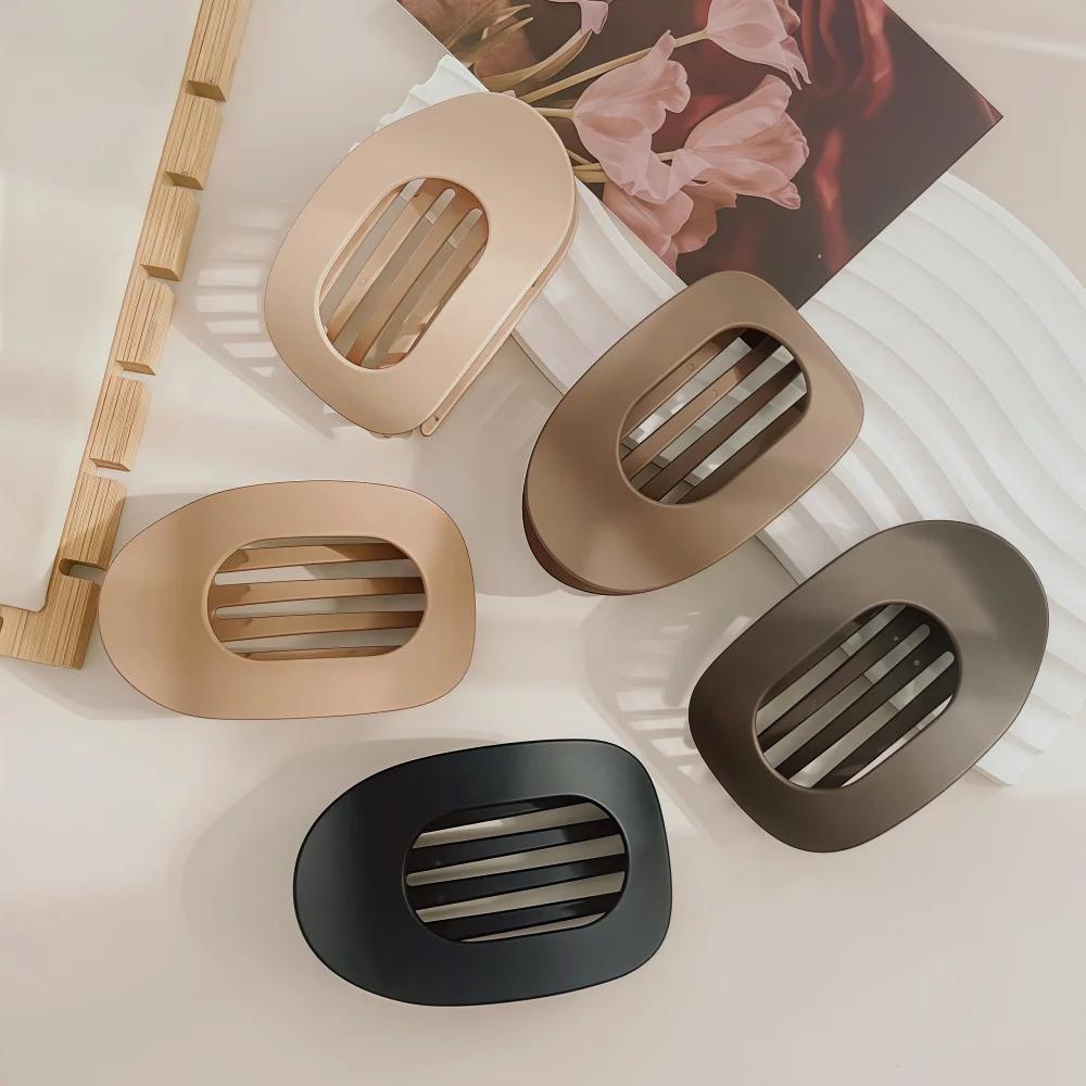 Pince à cheveux PC pour femmes, nouveau Design léopard mat incurvé plat, Barrettes de coiffure en ac