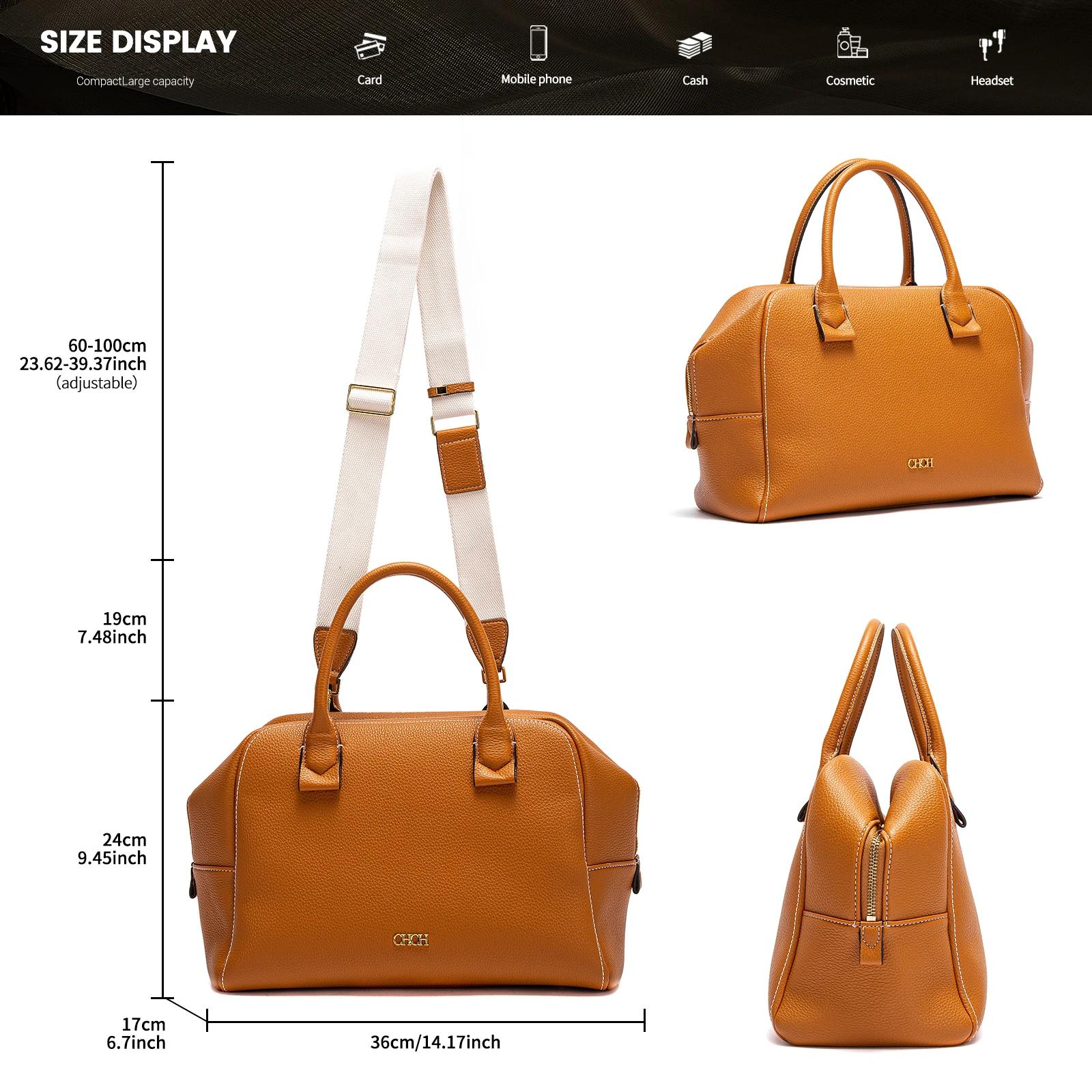 CHCH – sac à bandoulière pour femmes, sac d'oreiller de grande capacité, fermeture éclair bleue cach