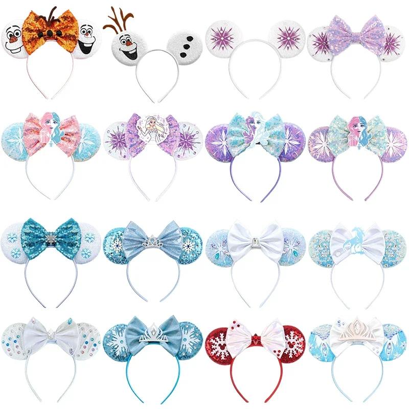 Disney Mickey Mouse bandeaux congelés oreille bandeau pour adultes Anna Elsa bonhomme de neige Olaf 