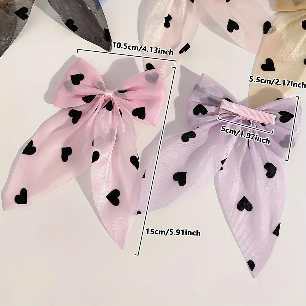 Pince à cheveux tachetée d'amour mignon, 10 pièces, ne fait pas mal aux cheveux doux et le plus faci