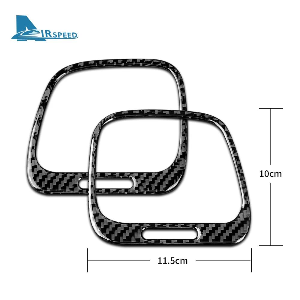 Autocollant de ventilation de sortie ca de voiture, en Fiber de carbone véritable et souple, pour Vo
