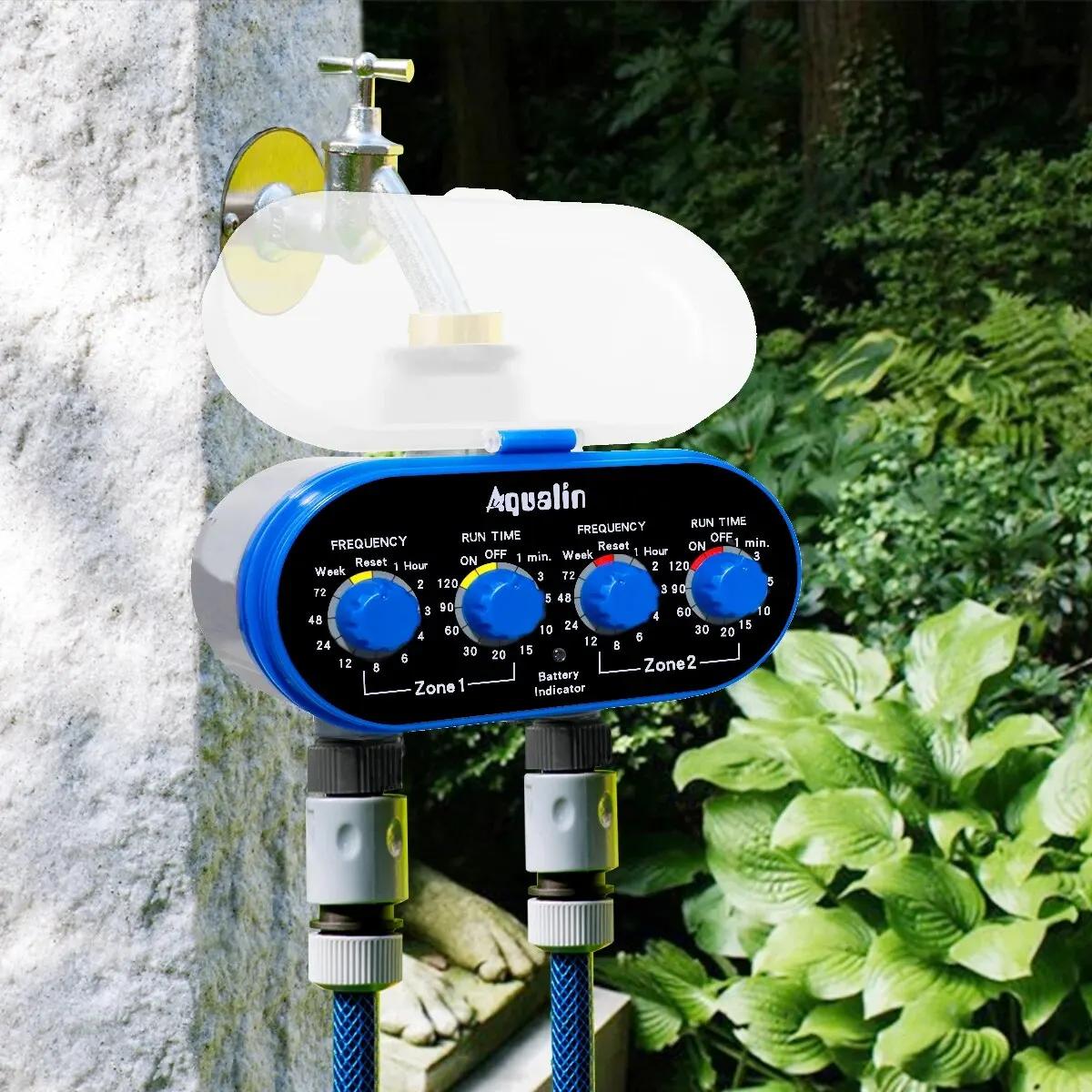 Valve à Bille à Deux Sorties pour Arrosage existent, Minuterie d'Eau à Quatre Cadrans, 0 Pression, C
