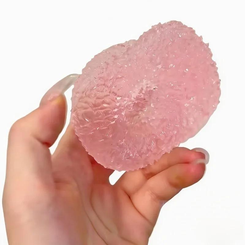 Jouet anti-stress Squishy Ice Ball Maltose Fidgets, super doux, rose, mochi, à récupération lente, j
