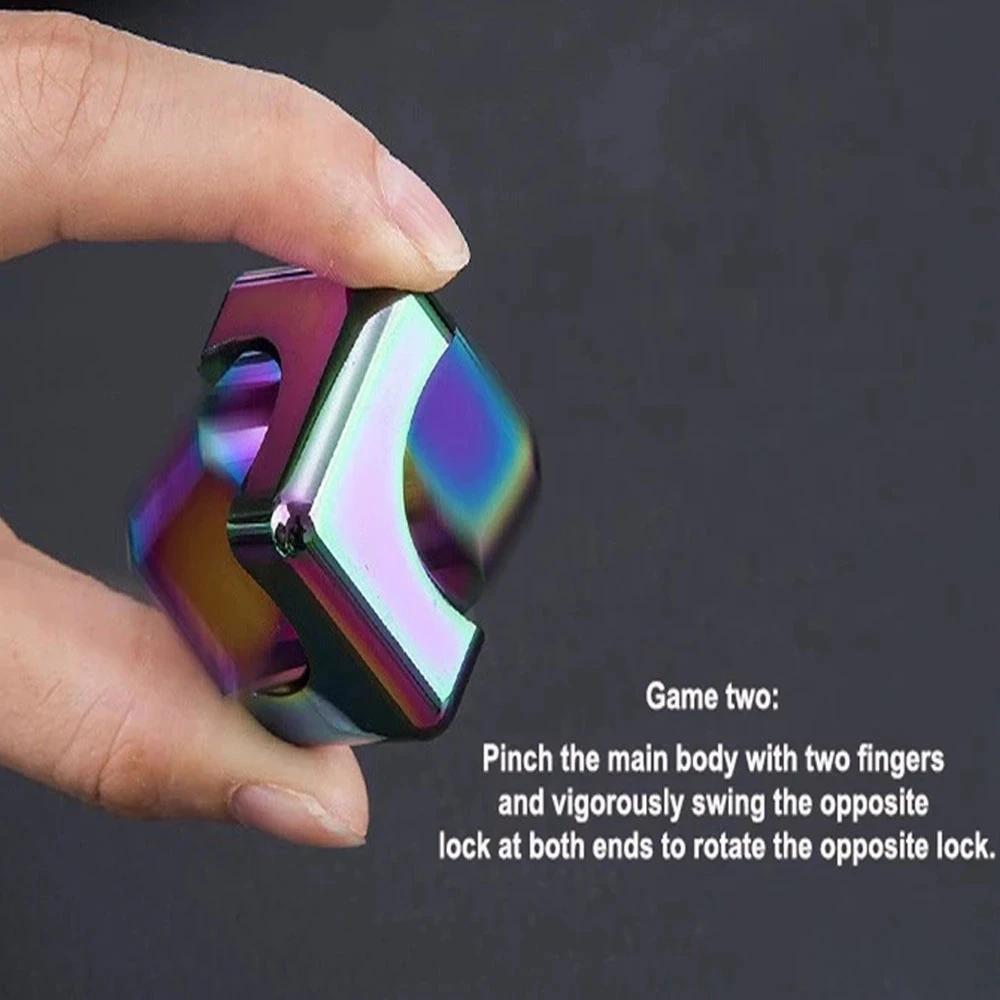 Cube de dés à décompression carré, Anti-anxiété, jouets du bout des doigts, Fidget Spinner, jouets d