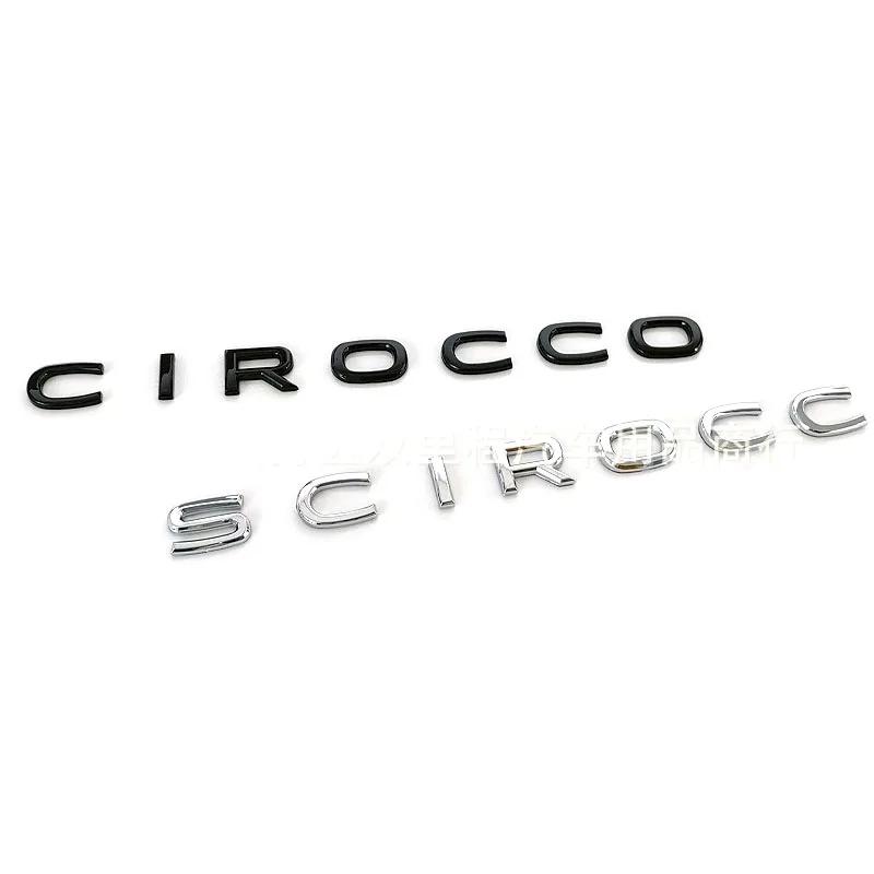 Emblèmes de voiture Scirocco de haute qualité en plastique ABS pour la décoration du coffre