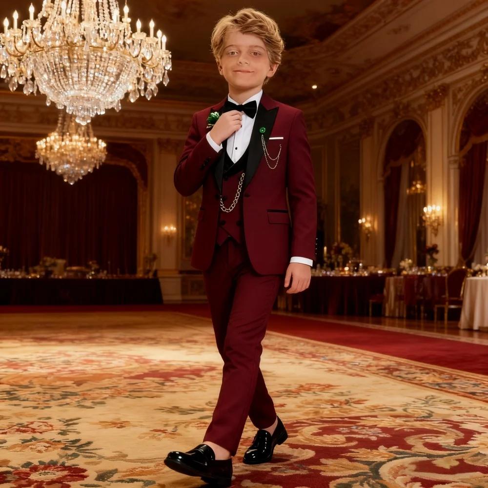 Costume d'anniversaire pour garçon, classique, porte-anneau, vêtements pour enfants, costume de Perf