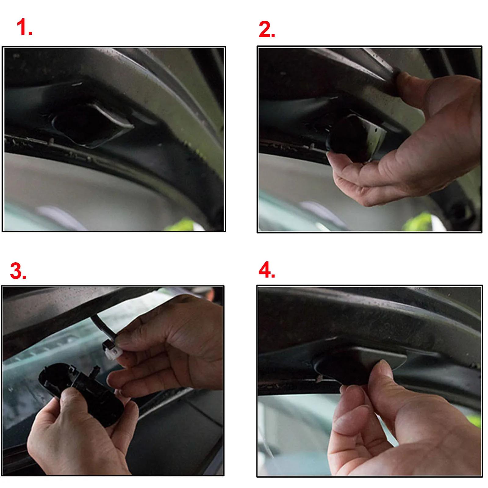 Xukey 2 pièces/ensemble capot avant pare-brise rondelle buses Jet chauffé ajuster Kit de pulvérisate