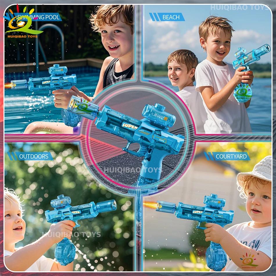HUIQIBAO pistolet à eau à impulsion électrique capteur de flamme simulé lumière entièrement automati