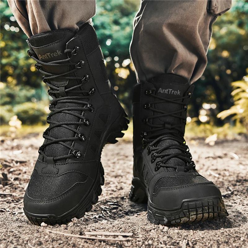 Hommes bottes tactiques militaires bottes militaires de haute qualité mâle escalade chaussures de ra