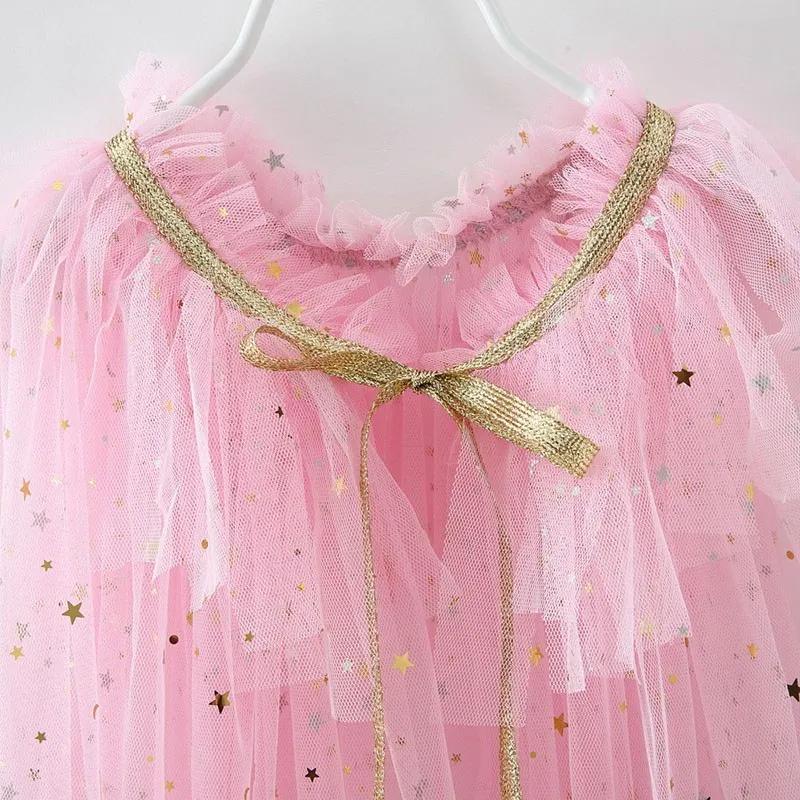Cape d'été pour filles, accessoires de fête princesse, reine des neiges, Elsa, Anna, Costume raiponc