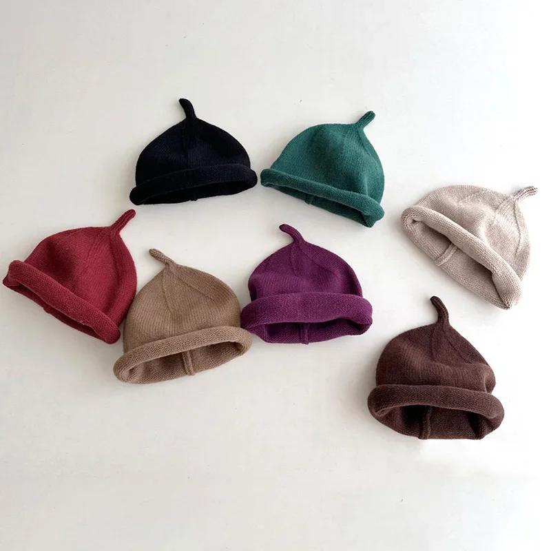 Chapeaux d'hiver pour enfants, pour nouveau-nés garçons, Bonnet en Crochet, casquette pour petites f