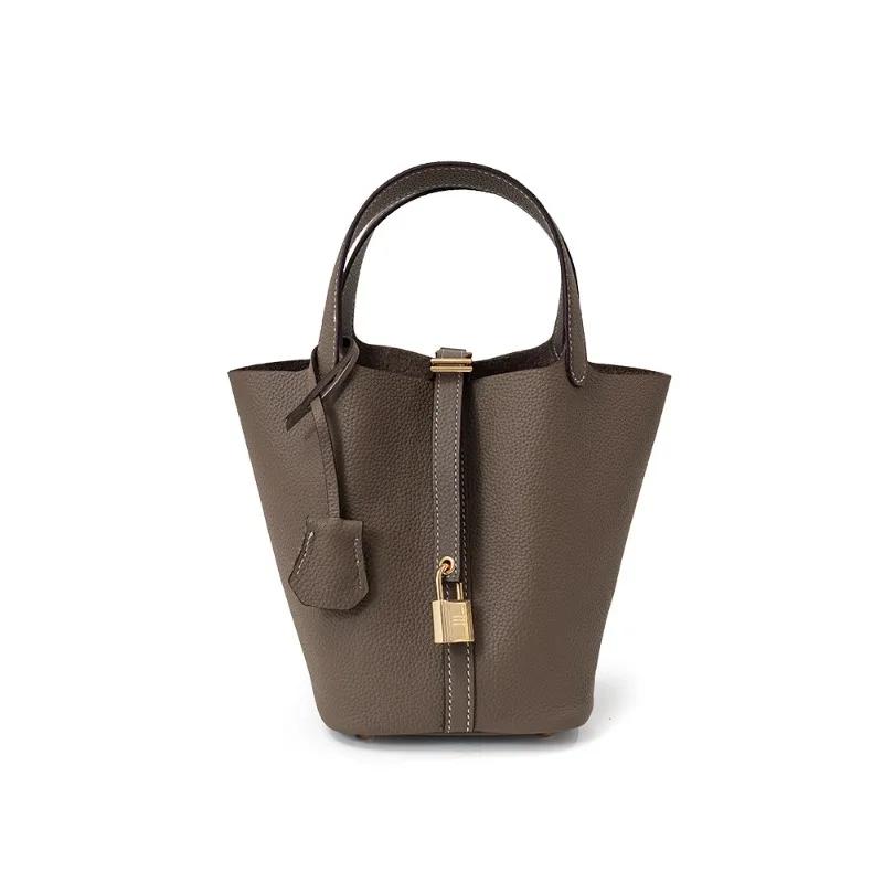 Sac seau, sac pour femme en cuir véritable, sac panier de marché, sac de maman, sac de mariée, sac à