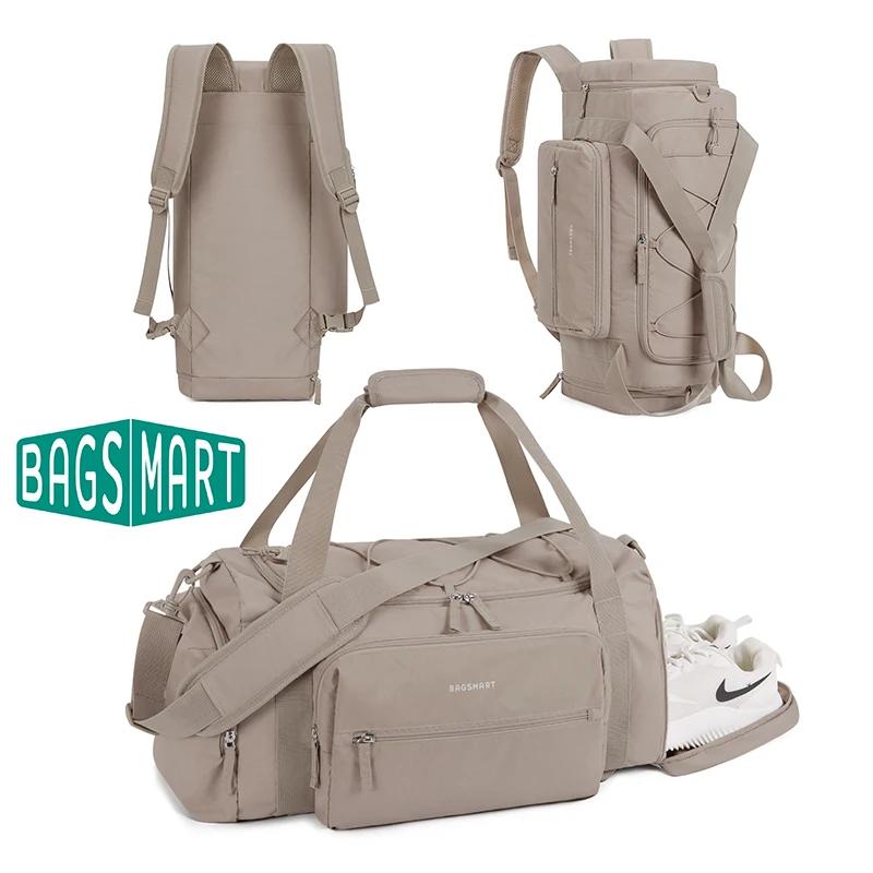 BAGSMART Sac de sport 4 en 1 pour femme et homme Sac de sport léger TSA avec compartiment à chaussur