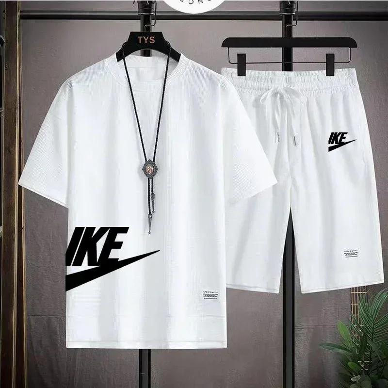 Ensemble de vêtements de sport pour hommes, T-shirt et short décontractés à manches courtes, short d