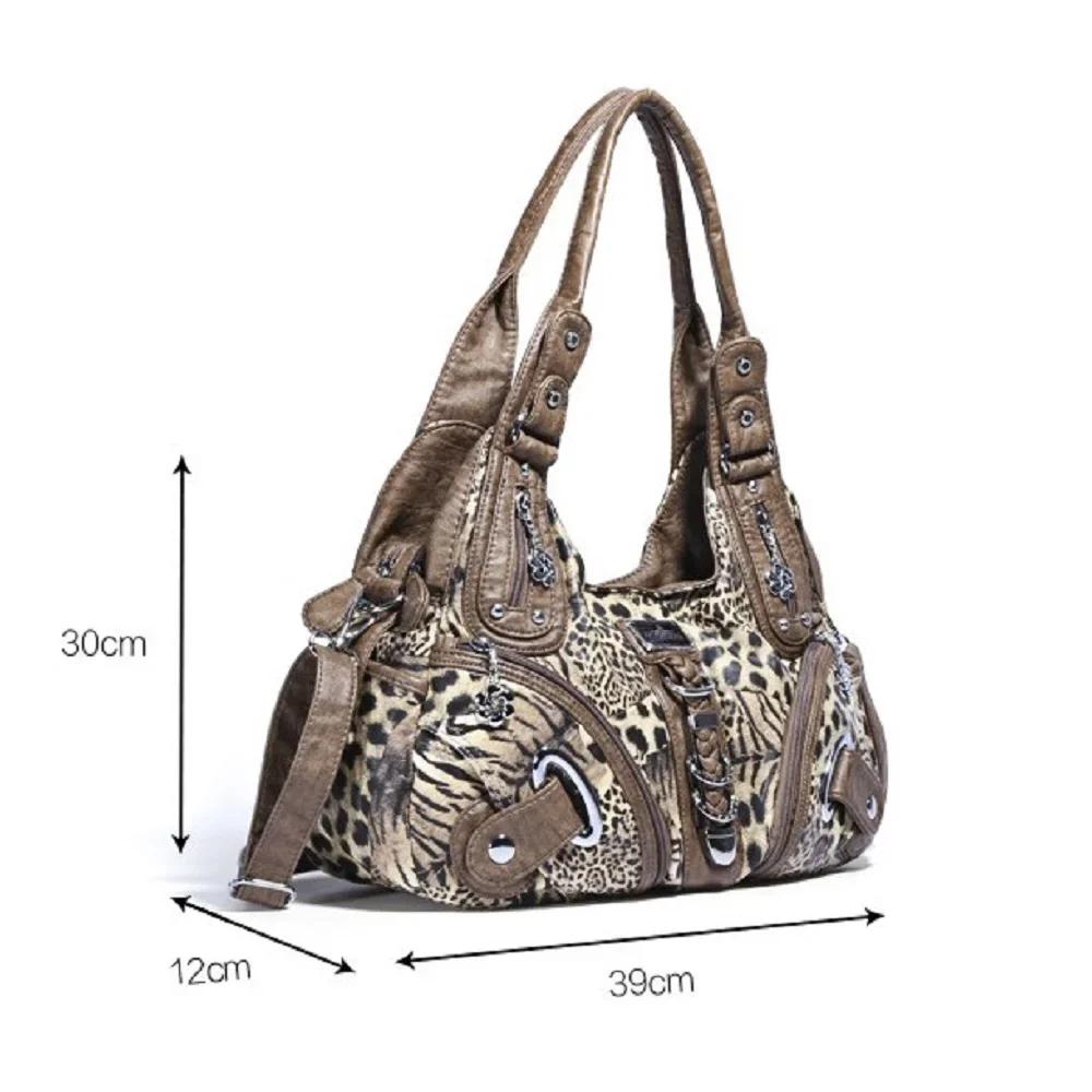 Sacs à main léopard pour femmes, grand fourre-tout à poignée supérieure, sac de Shopping multifoncti