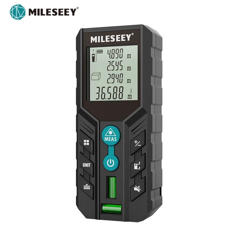 MILESEEY-Télémètre laser pour twiches , ruban à mesurer laser, double bulle horizontale, roulette nu