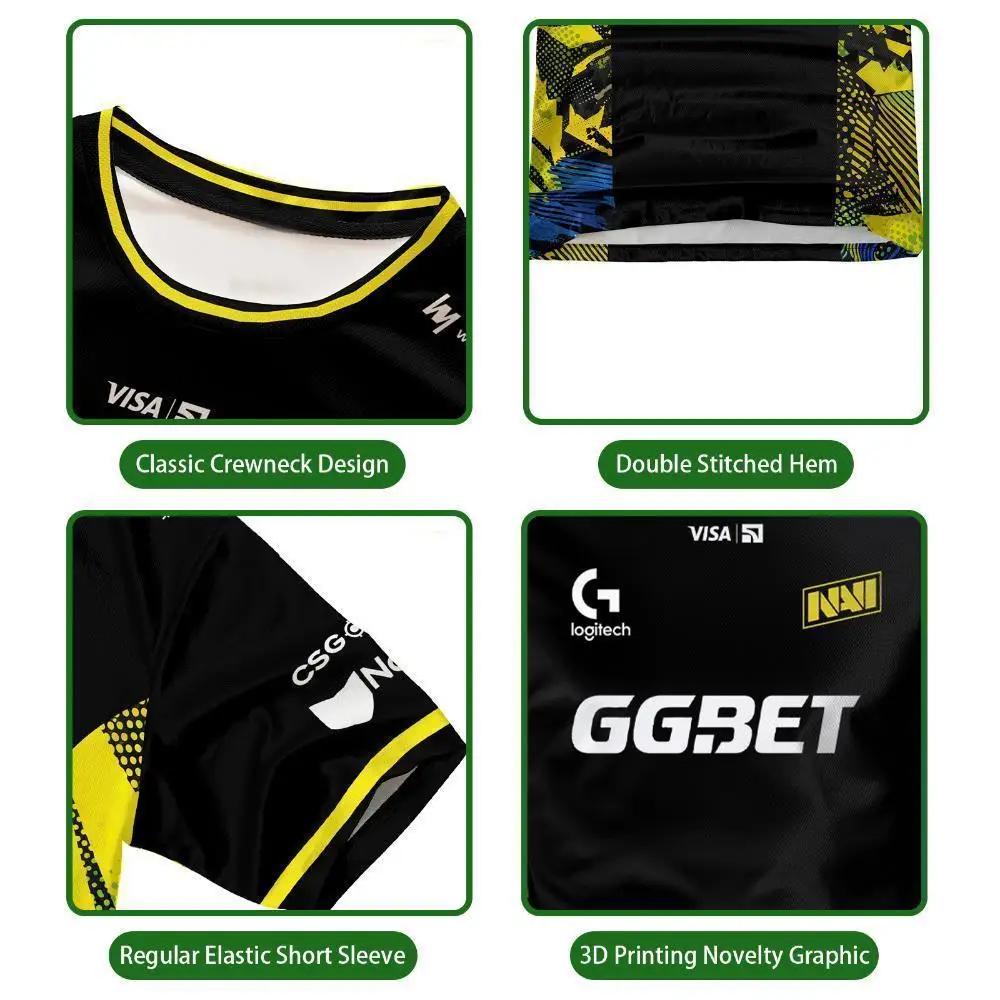 T-shirt de club d'e-sport NAVI 2026, nouveau maillot de jeu CS2 Major, haut respirant à manches cour