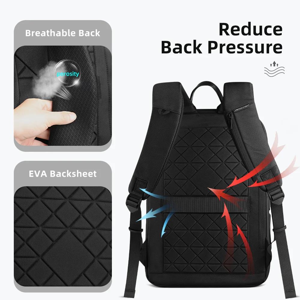 Sac à dos d'affaires Heroic Knight pour ordinateur portable de 15,6 pouces, grand sac à dos de voyag