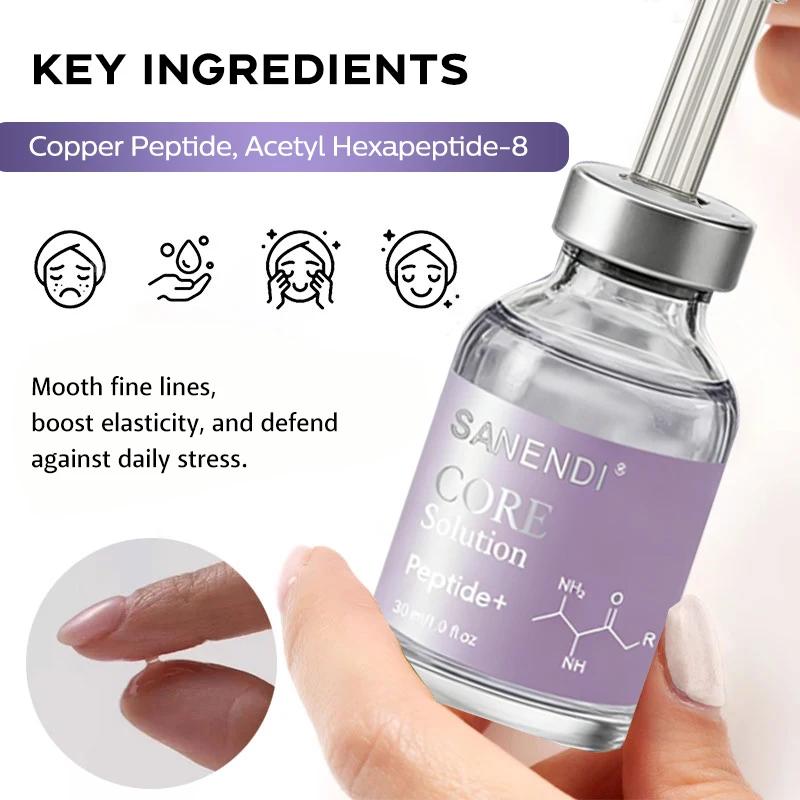 Sérum Sanendi 7 en 1 à l'acide hyaluronique, au GSH, au collagène et aux peptides, solution EX10O CO