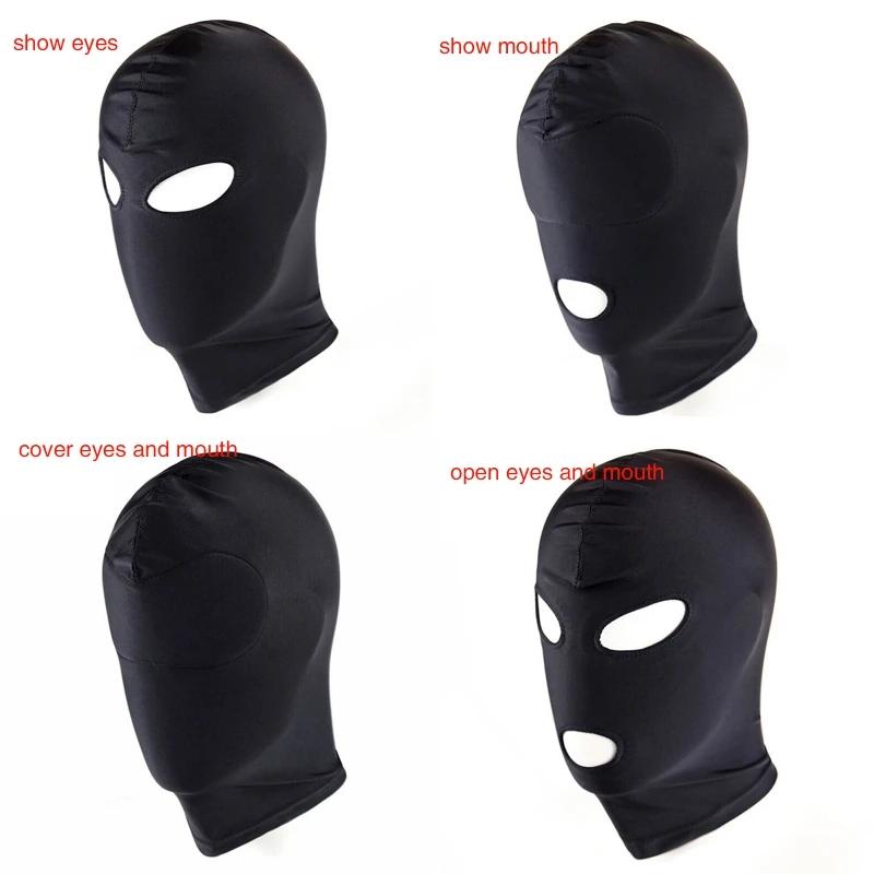 Role for Play Cagoule Chapeau 3 trous Masque ski exposé Masque complet Chapeau pour A