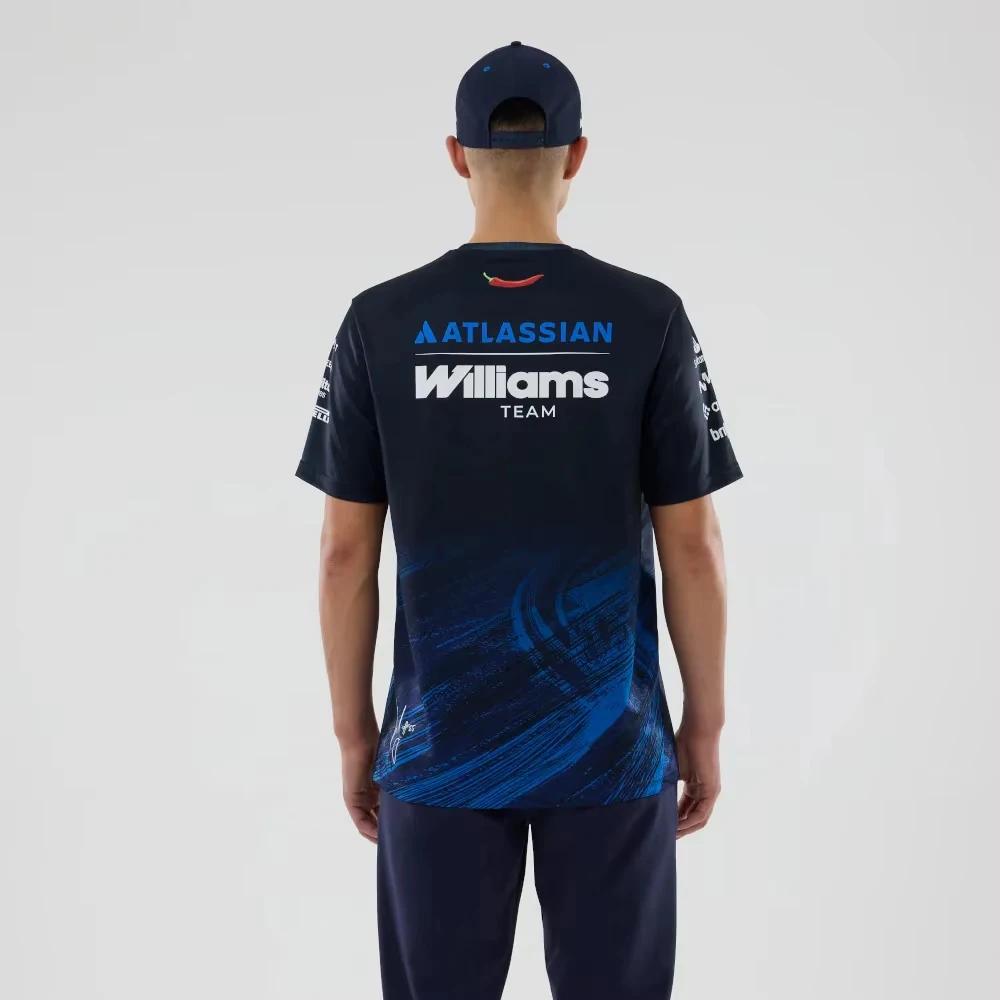 Nouveau T-shirt de course Williams 2026 Carlos Sainz 55 Alex Albon 23 – Hauts de sport d'extérieur à