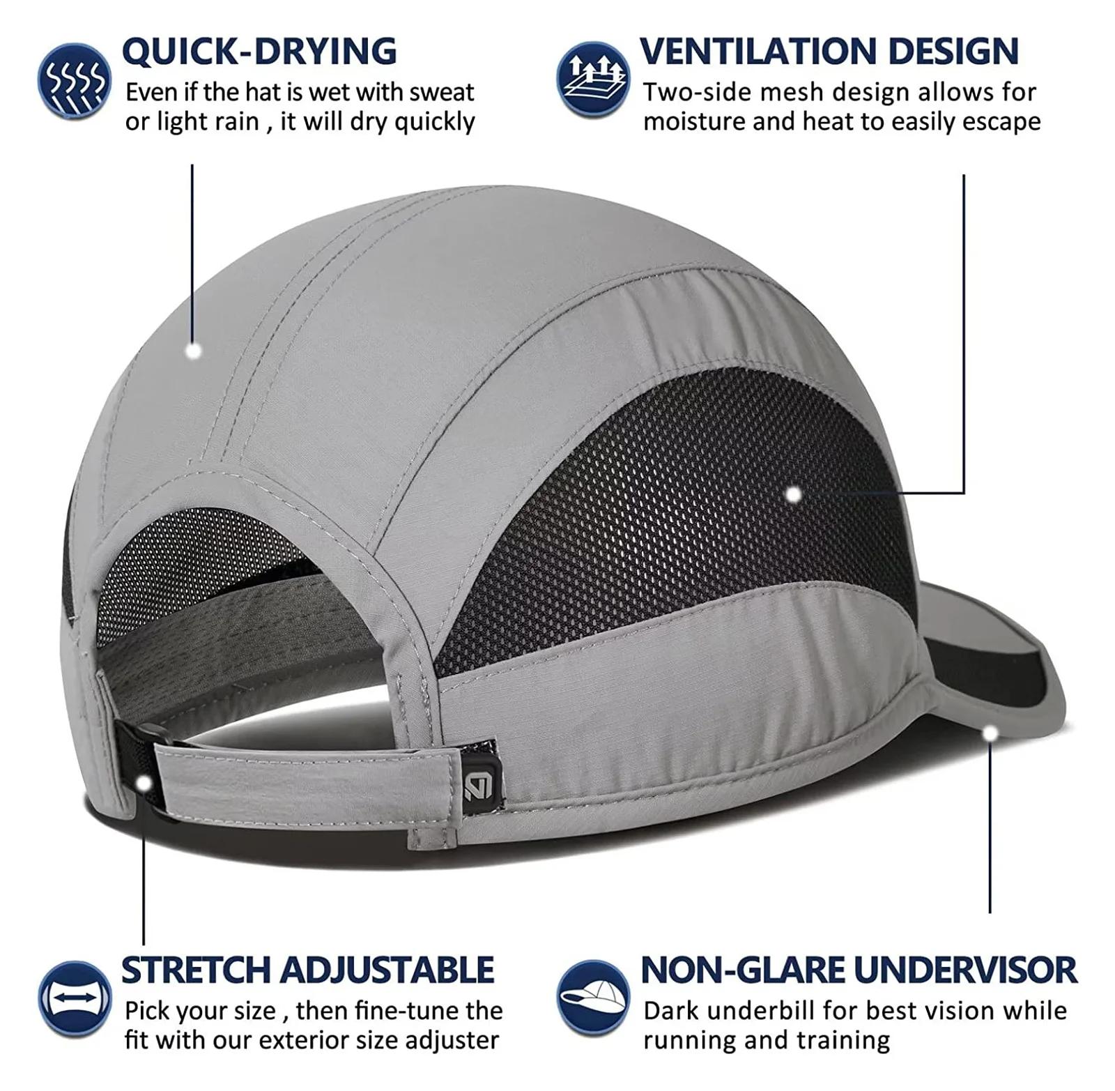 GADIEMKENSD été pour hommes sport course sueur casquette de Baseball mâle Golf séchage rapide femmes
