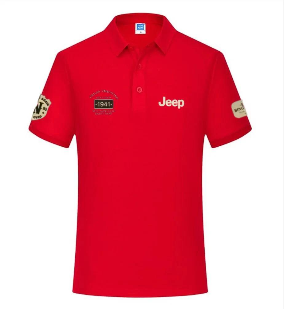 Nouveau t-shirt et polo en coton de haute qualité Jeep 2026, chemise décontractée à manches courtes 