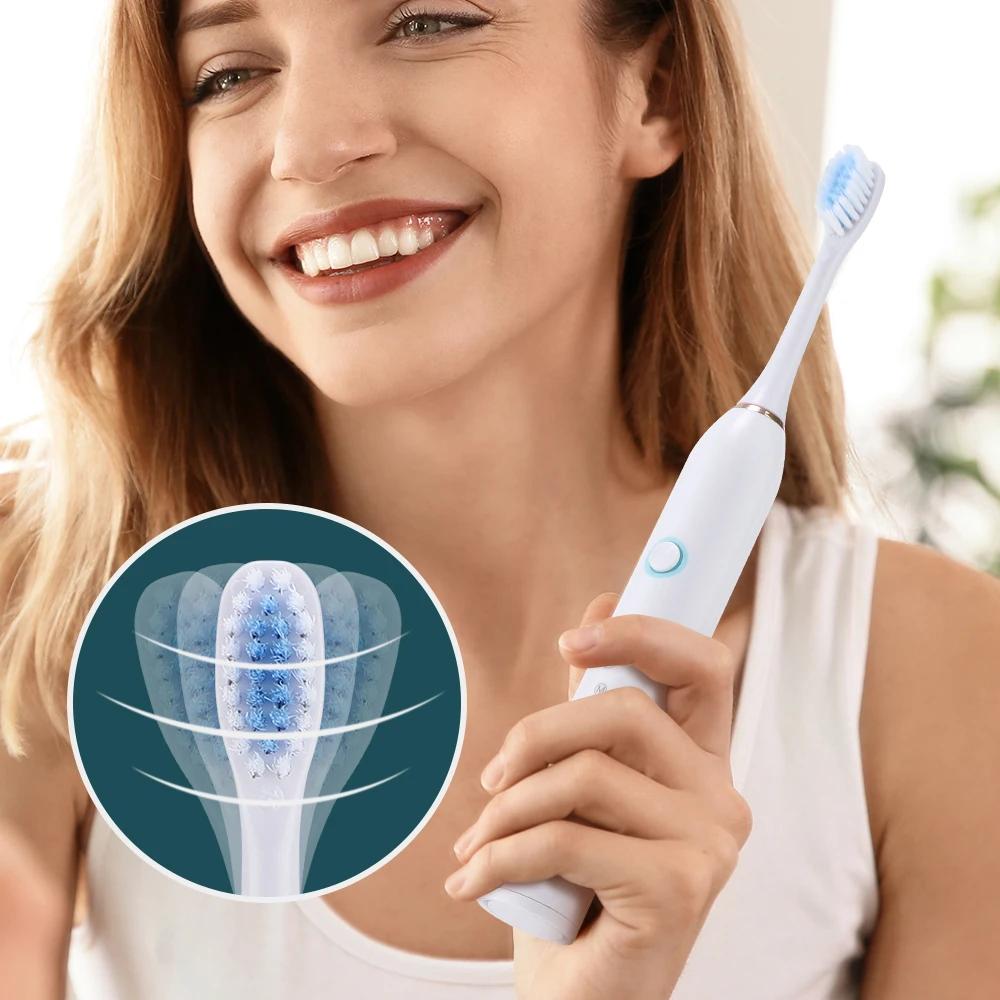 Brosse à dents électrique pour brosses à dents, 6 Modes, nettoyeur de blanchiment des dents, étanche