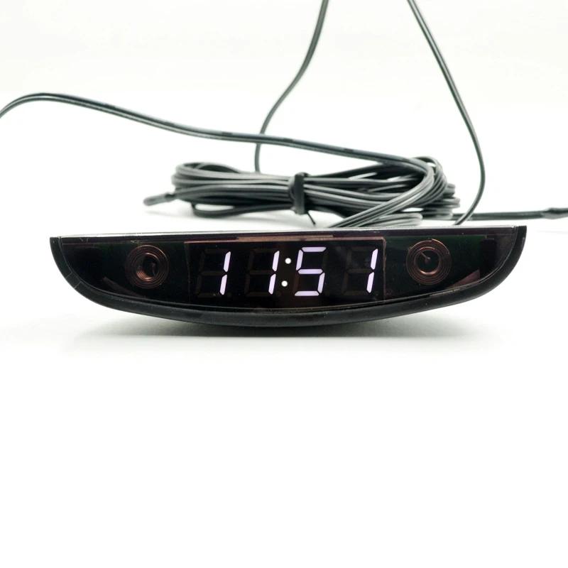 Blanc rouge bleu vert 12-24V Type de lune thermomètre voltmètre horloge affichage LED tableau de bor