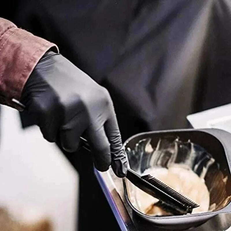 Gants de Poulet Épais NitCarter Noirs pour Livres, de Coiffure, Imperméables, Vaisselle, Tatouage, 1