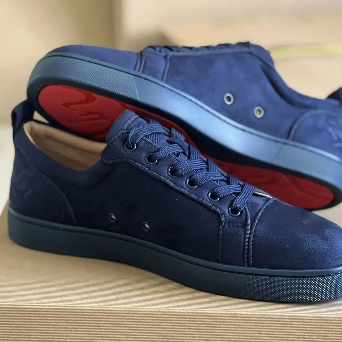 Nouvelles Chaussures Décontractées Bleues Basses pour Hommes 2026 – Style Urbain, Rehaussées, à Lace