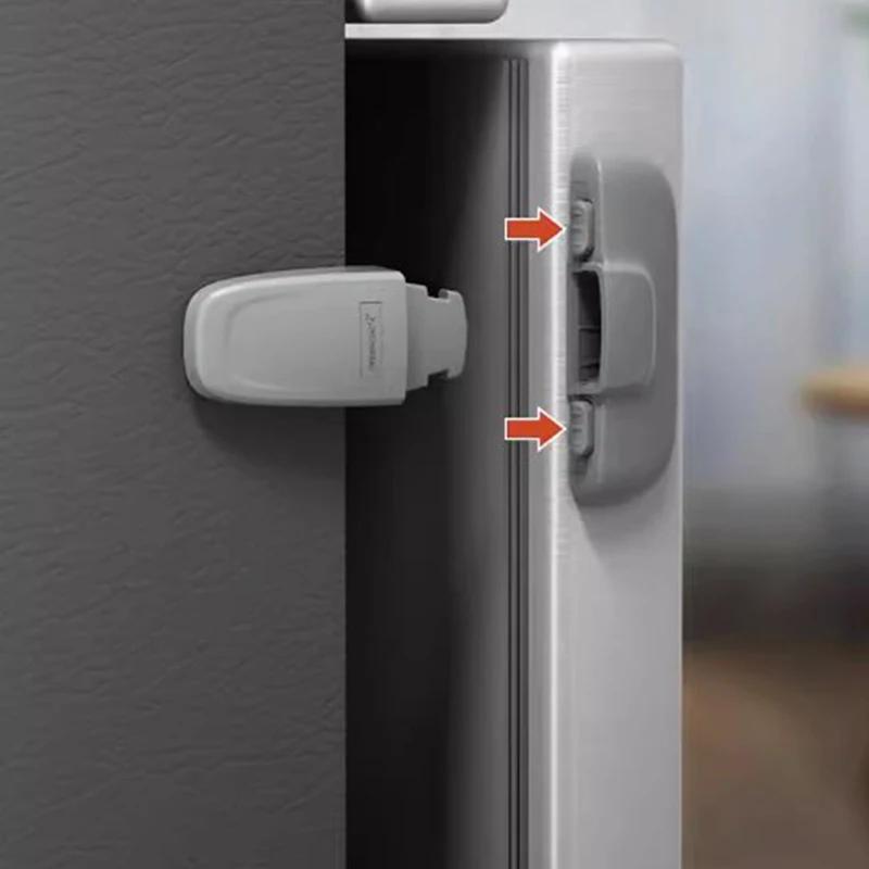 Serrure de porte pour réfrigérateur, congélateur et armoire, loquet de sécurité pour bébé et enfant 