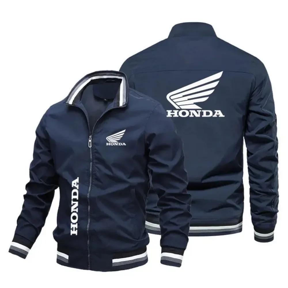 EsHonda moto Gold Wing GL1800 veste imprimée moto course équipe Bomber veste surdimensionné coupe-ve