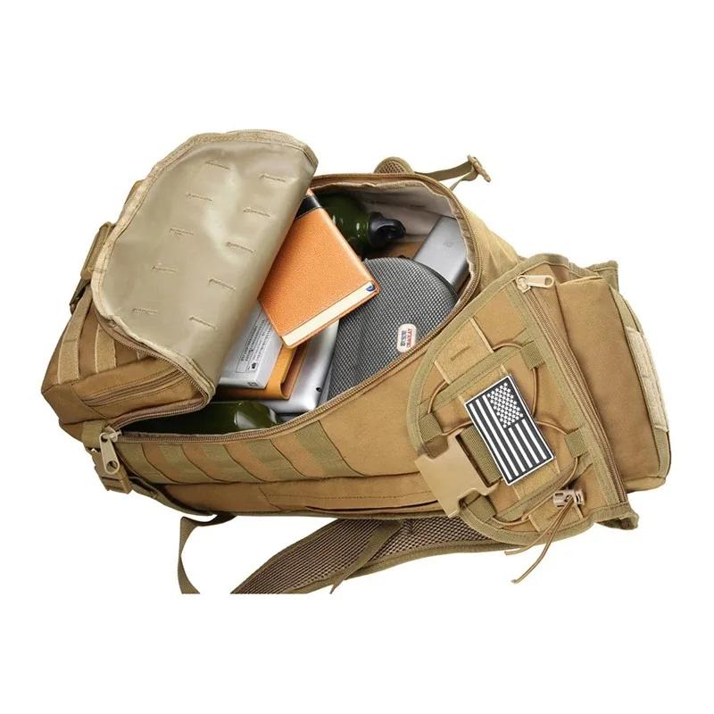 Sacs à dos tactiques de grande capacité 35l pour hommes, sac d'ordinateur de survie, randonnée en pl