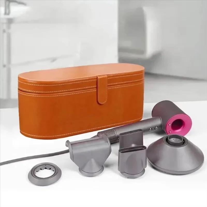 Étui de voyage Portable pour sèche-cheveux, sac de rangement, Protection en cuir PU, boîte de rangem