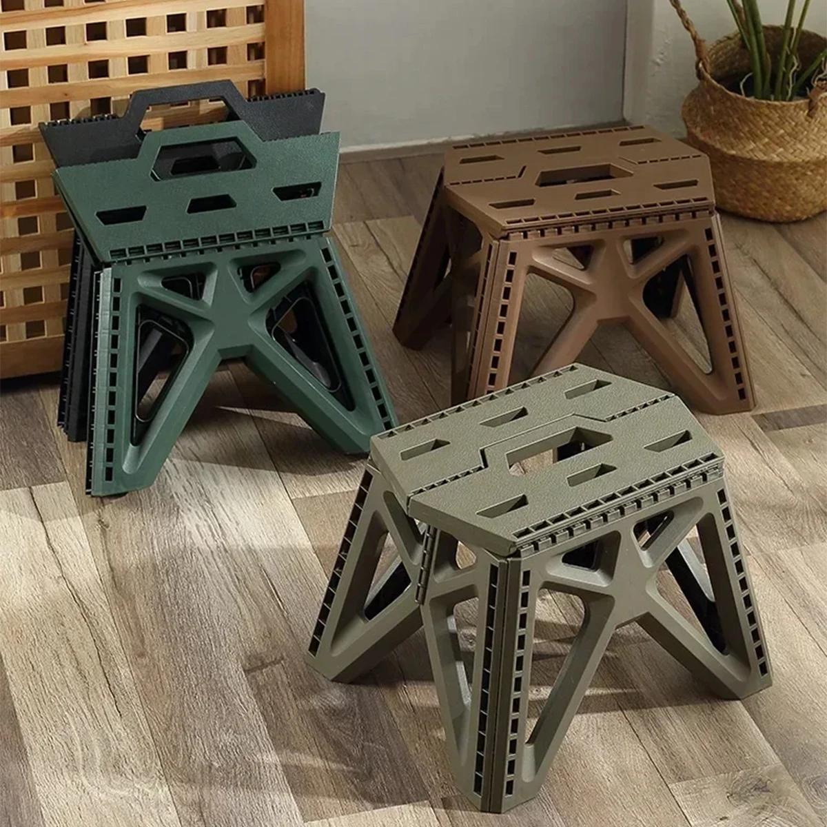 Tabouret pliant portable, haute charge, repose-pieds durable, chaise pliable, petit tabouret pour us