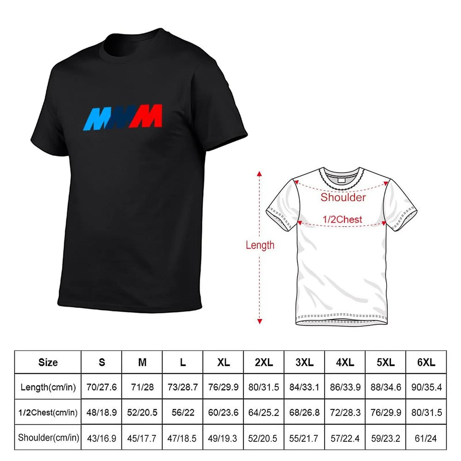 T-shirt Bimmer M Series Danemark ge pour hommes, t-shirts surdimensionnés amusants, vêtements esthét