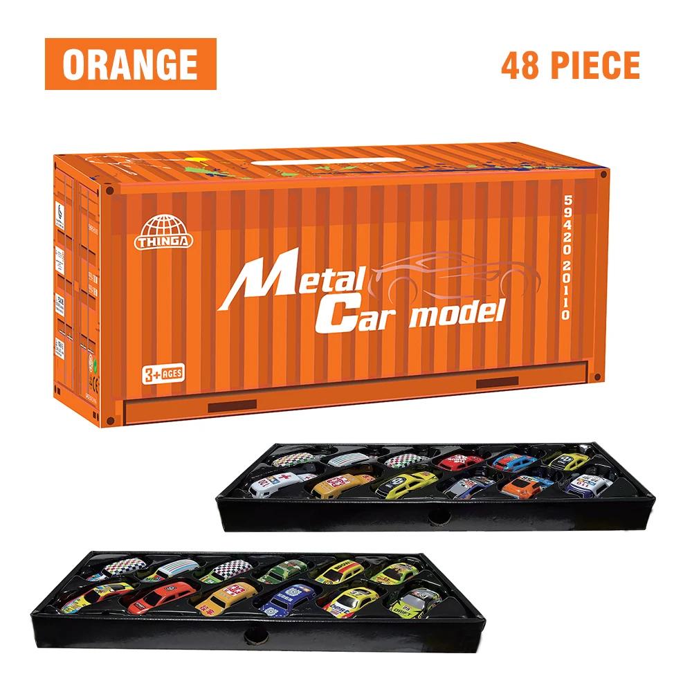 10-48 pièces Mini ensemble de voiture inertie retirer voitures pour garçons modèle de véhicule en pl